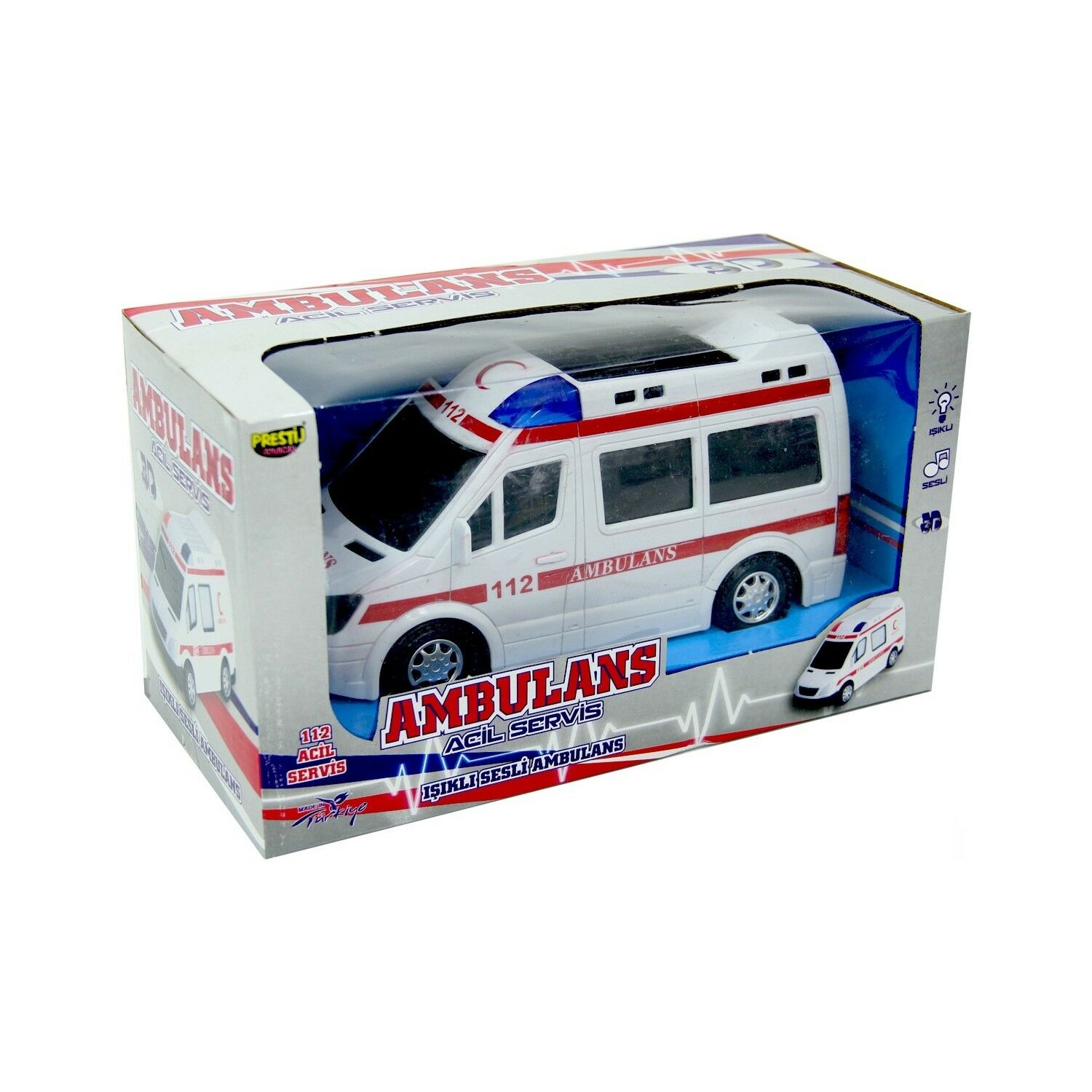 Prestij 112 Kutulu Pilli Işıklı Ambulans