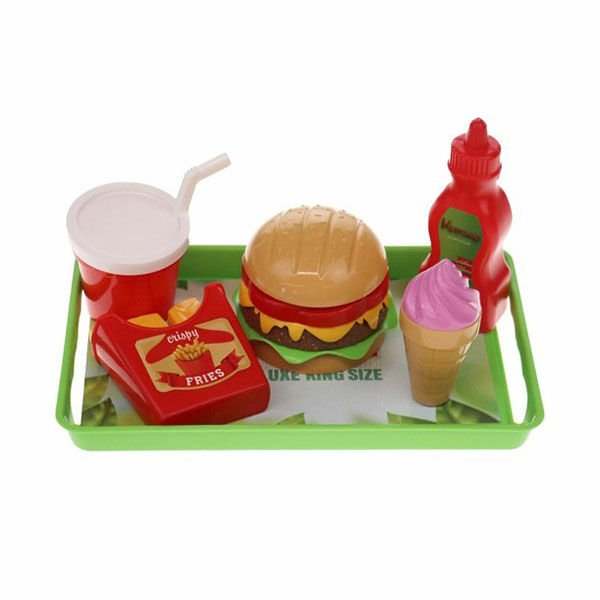 Uçar Oyuncak Tepsili Mini Hamburger Seti