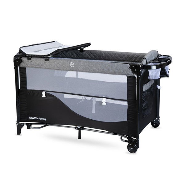 Kraft Safe Sleep Anne Yanı 70*120 Cm Oyun Parkı Siyah