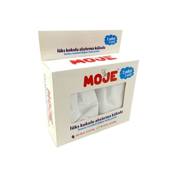 Moje Lüks Kokulu Alıştırma Külodu 2'li Beyaz-Small