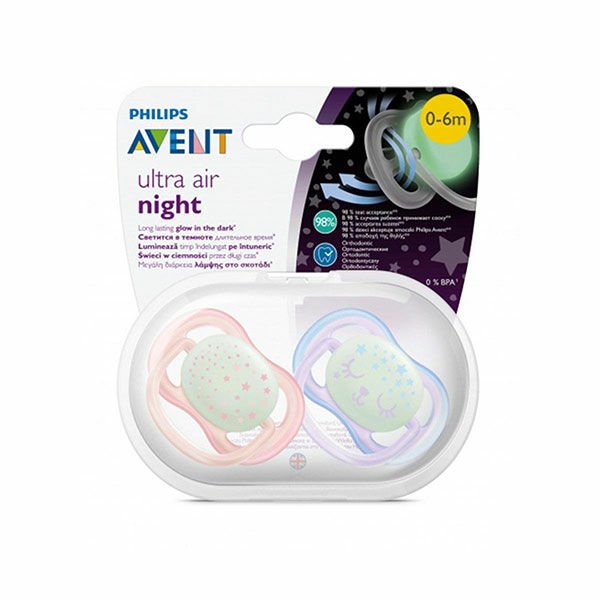 Philips Avent 0-6 Ult Air Karanlıkta Parlayan Emzik
