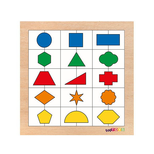 Chiva Renkleri Ve Şekilleri Sıralayalım 1 Ahşap Puzzle