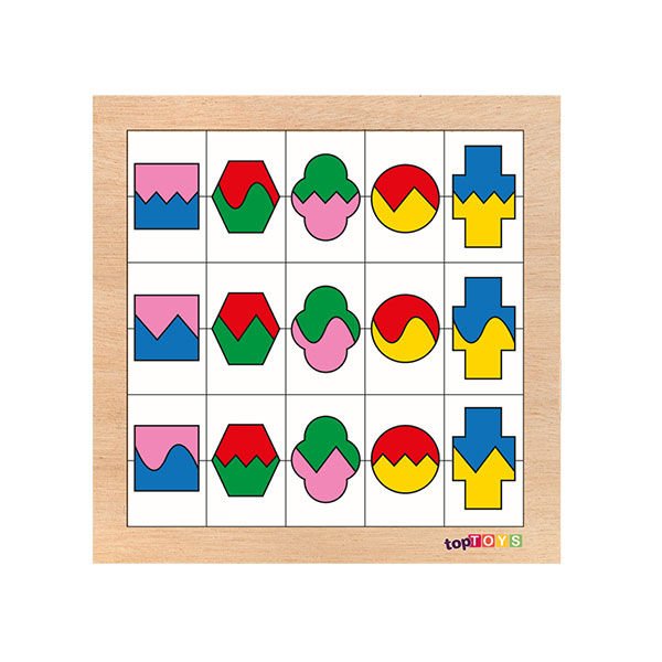Chiva Renkleri Ve Şekilleri Sıralayalım 2 Ahşap Puzzle