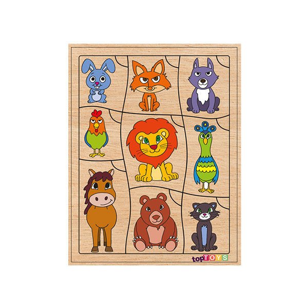 Chiva Bil Bakalım Kimin Kuyruğu Ahşap Eşleştirme Puzzle