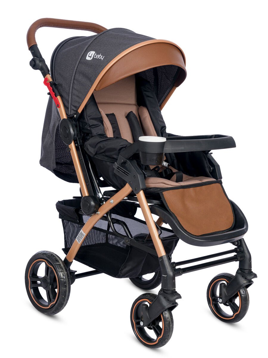 4 Baby Active Plus Çift Yönlü Bebek Arabası Antrasit Gold