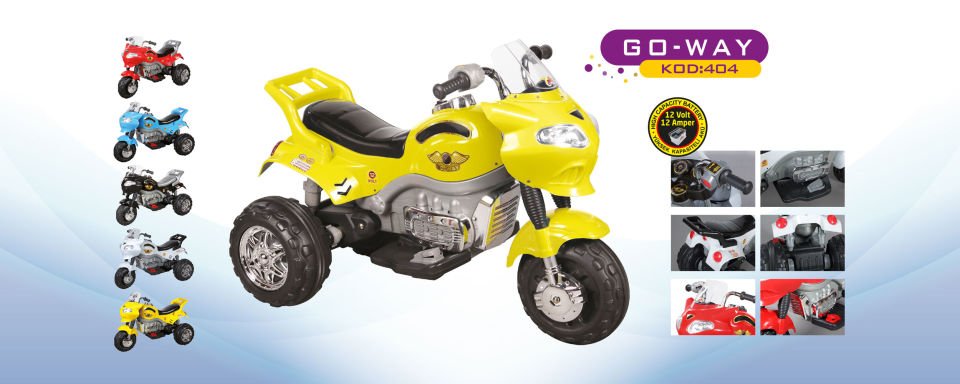 Aliş Go Way 404  12 Volt Turbo Akülü Dev Motor Siyah