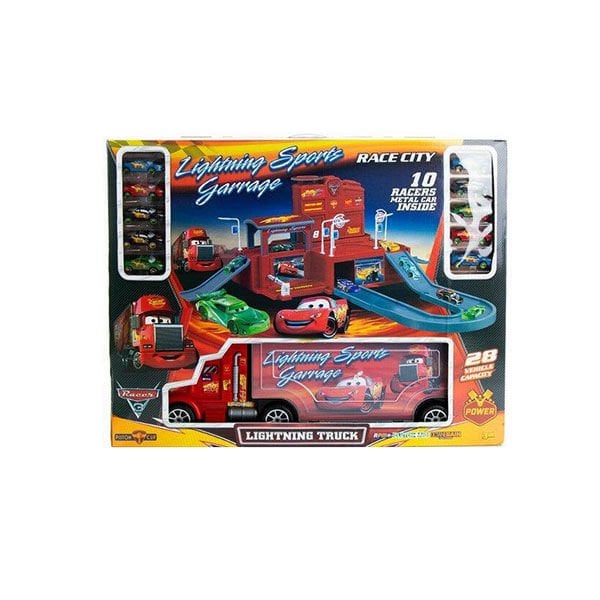 Toysan Tırlı Garaj Seti 10 Metal Araba