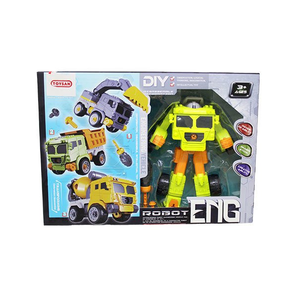 Toysan İnşaat Arabasına Dönüşen Robot