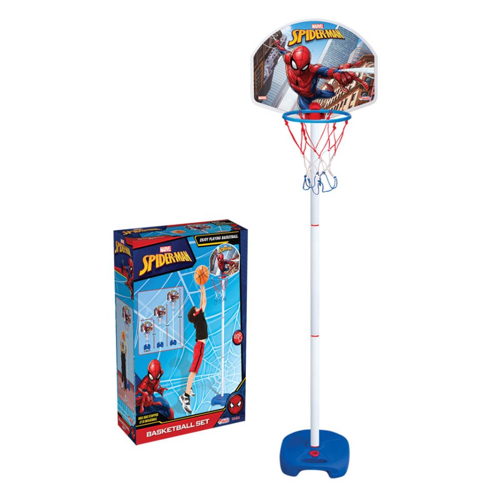 Dede Spiderman Ayaklı Basketbol Set