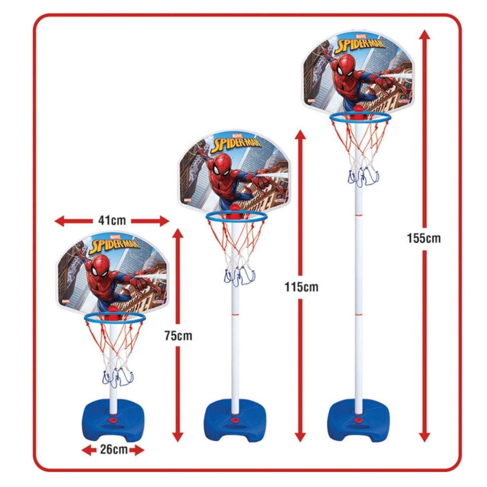 Dede Spiderman Ayaklı Basketbol Set