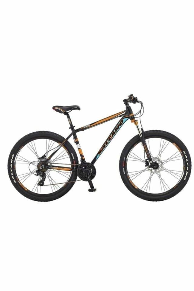 Salcano NG650 27,5 HD 18'' Hidrolik Disk Fren 27,5 Jant (170-180 cm Boy) 21 Vites Dağ Bisikleti-Mat Siyah Turuncu Turkuaz