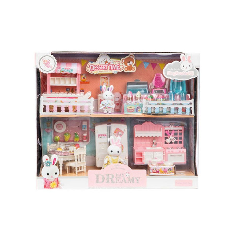 Mega Bay Dreamy Mini Tavşan Çift Katlı Mutfak Oyun Seti