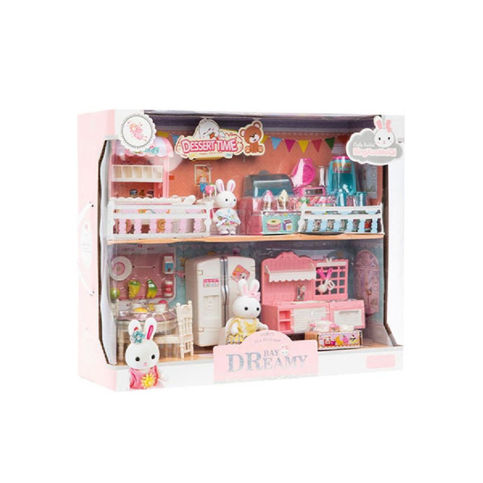 Mega Bay Dreamy Mini Tavşan Çift Katlı Mutfak Oyun Seti