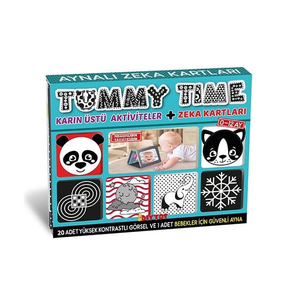 Diy Toy Tummy Time Aynalı Zeka Kartları