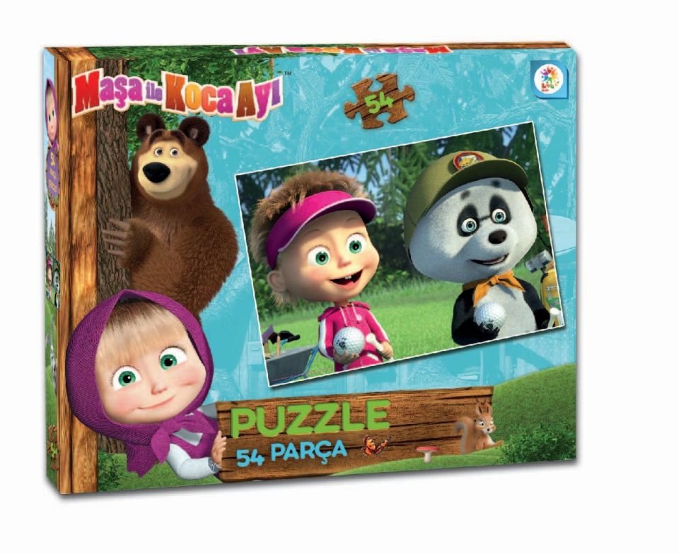 Laço Kids MS7539 Maşa ve Koca Ayı 54 Parça Puzzle