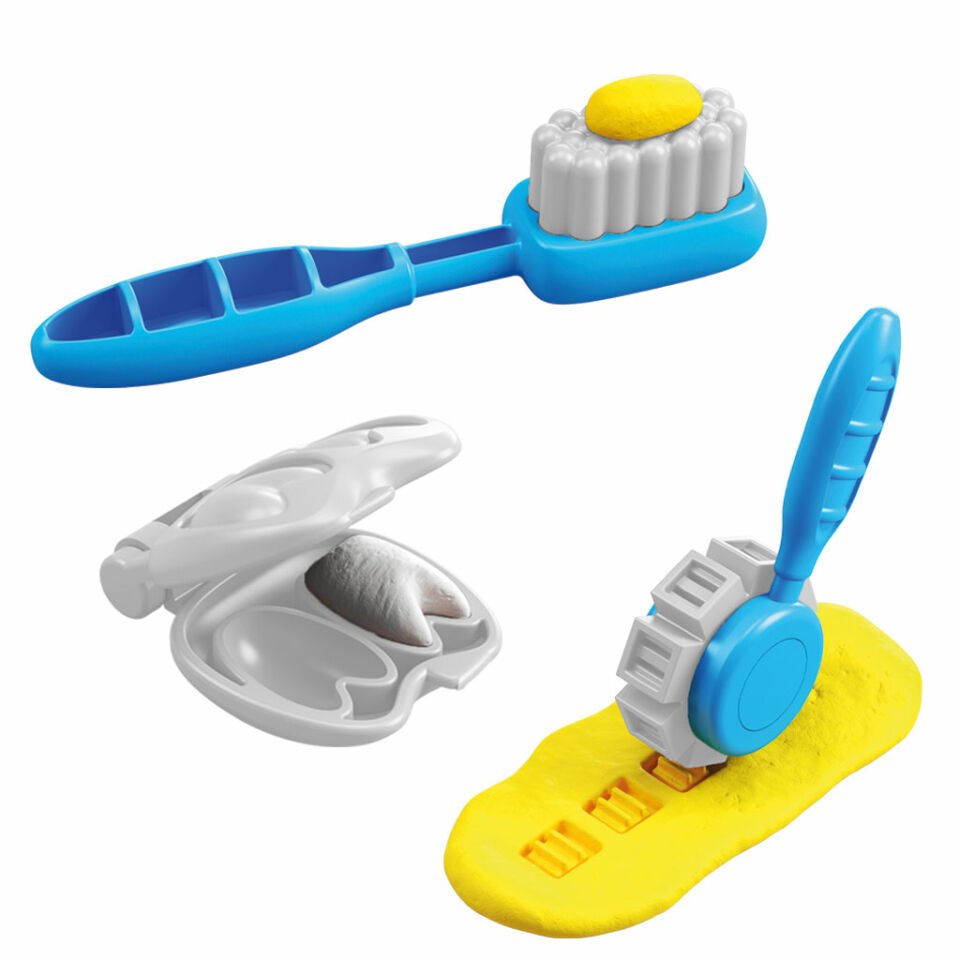 Dede Dinozor Dişçi Oyun Hamur Set