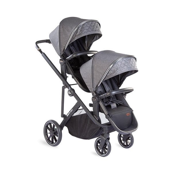 Kraft Dual İkiz Bebek Arabası Koyu Gri