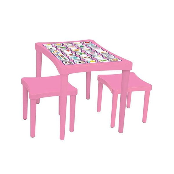 Pilsan Story İki Tabureli Masa Pembe