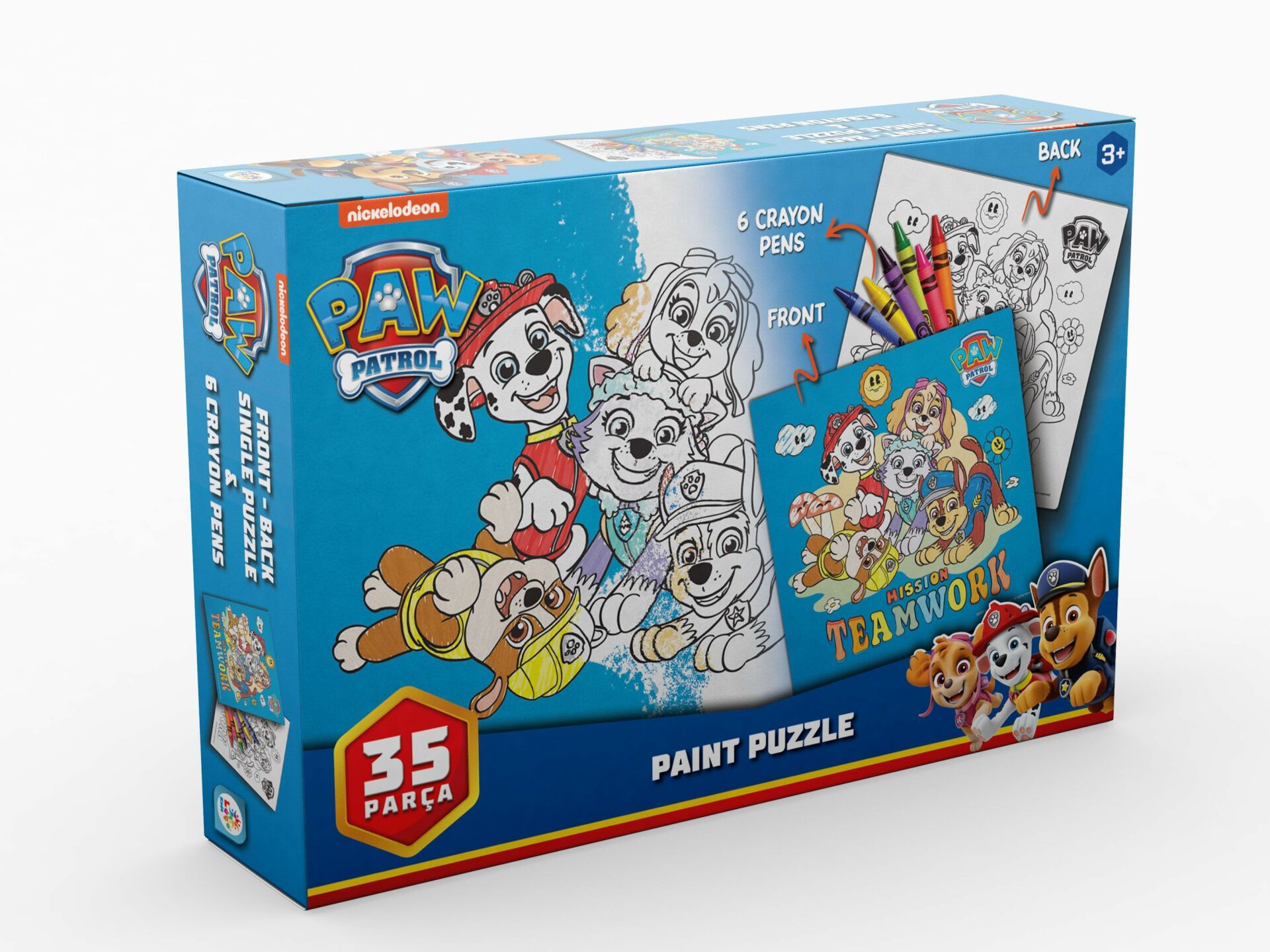Laço Kids PW7930 Paw Patrol Boyamalı Puzzle 35 Parça