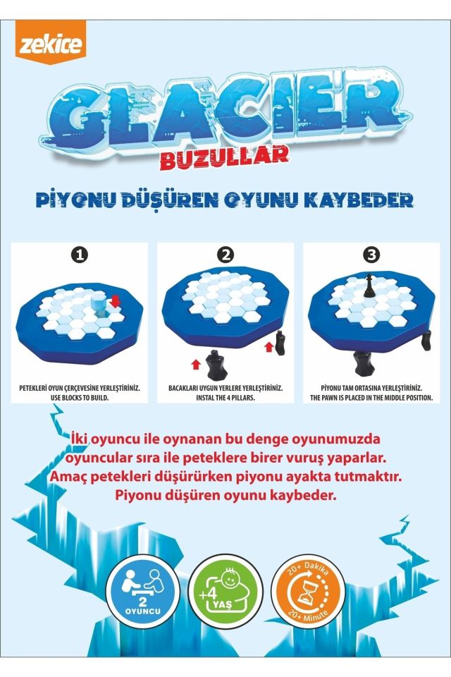 Zekice G001 Buzullar Denge Ve Strateji Oyunu