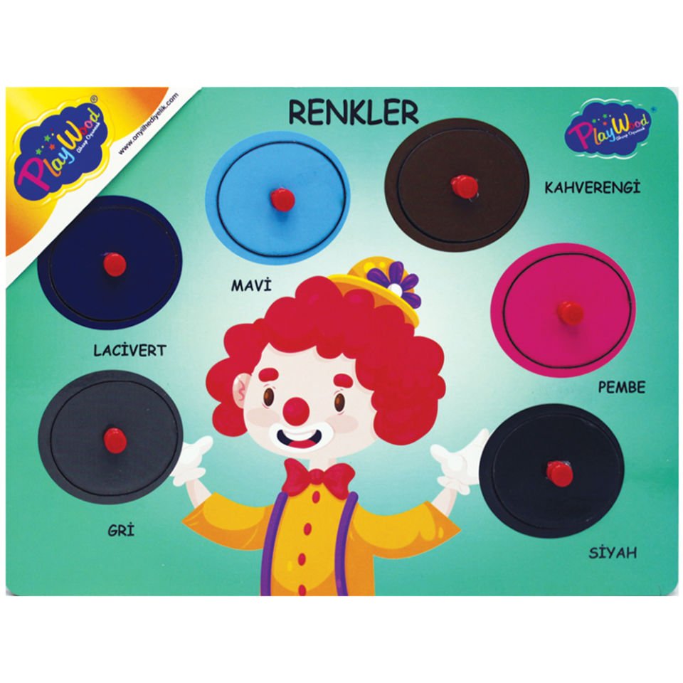 Play Wood Ahşap Tutmalı Renkler