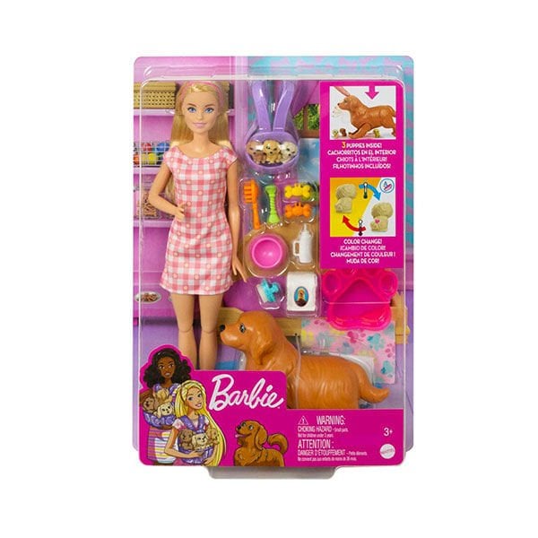 Barbie Ve Yeni Doğan Köpekler Oyun Seti