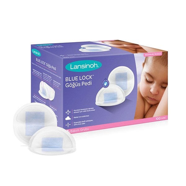 Lansinoh Blue Lock Göğüs Pedi 100 Adet
