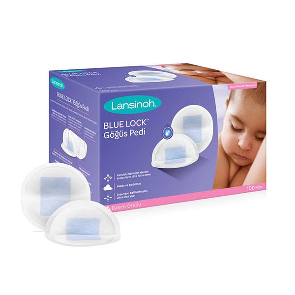 Lansinoh Blue Lock Göğüs Pedi 100 Adet