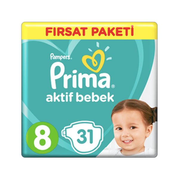 Prima Aktif Bebek 8 Beden Fırsat Paketi 4x31
