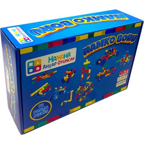 Hamaha HMH-1236 Hamko Tekerlekli 72 Parça Boru Lego