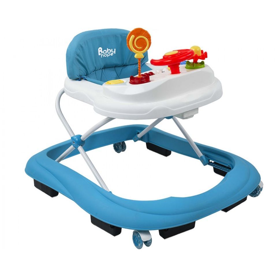 Baby Hope 217 Lüks Oyuncaklı Yürüteç-Mavi