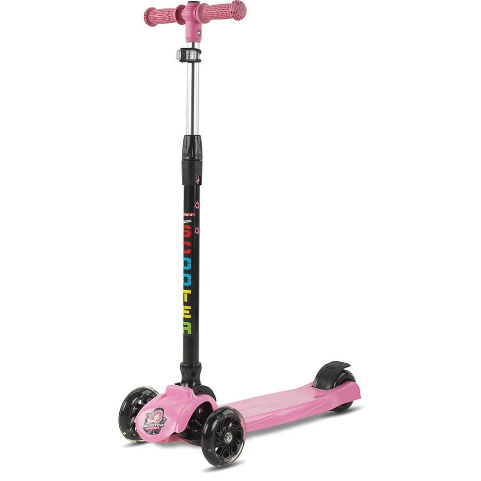 Baby Hope JY H01 Power Işıklı Scooter-Pembe