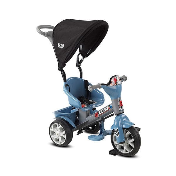 Baby Hope Bobo Speed Tenteli 3 Teker Bisiklet Mavi-Gri