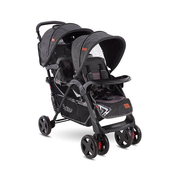 Baby Hope 738 İkiz Puset Gri