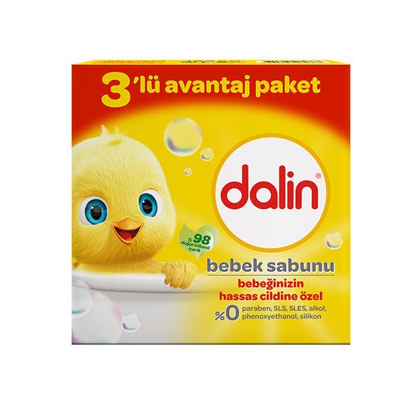 Dalin Sabun Yeni Formüllü Klasik 3x100 gr Paket