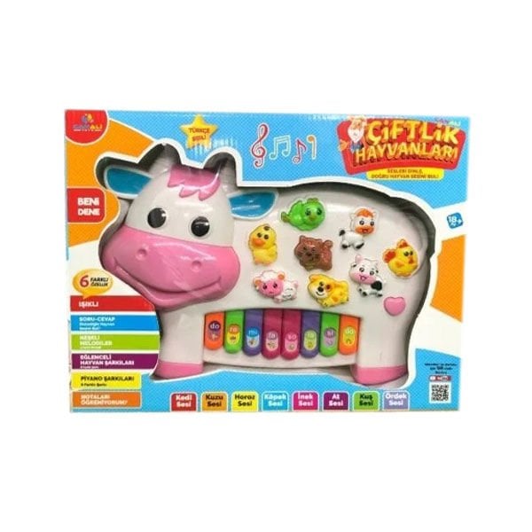 Can Ali CNL-2222 Türkçe Hayvan Sesli Piyano İnek