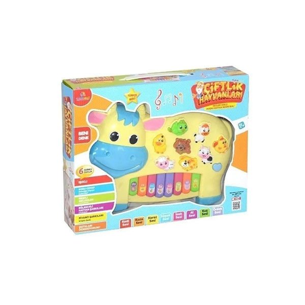 Can Ali CNL-2222 Türkçe Hayvan Sesli Piyano İnek