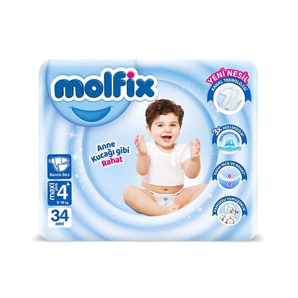 Molfix No 4 Maxi Plus Bebek Bezi 9-16 Kg