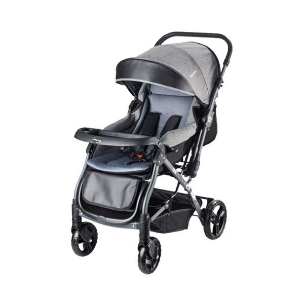 Baby Care BC 65 Capron Lüx Çift Yönlü Bebek Arabası-Gri