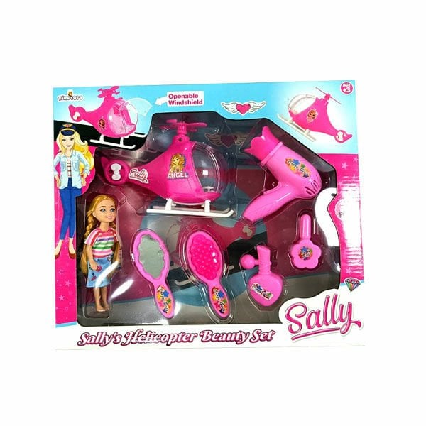 King Toys ENG1137 Sally Helicopter Beauty Set