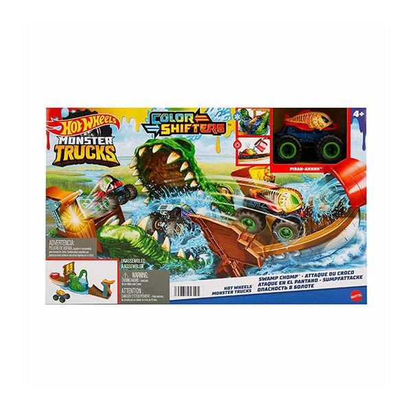 Hot Wheels Monster Trucks Renk Değiştiren Araçlar Timsahtan Kaçış