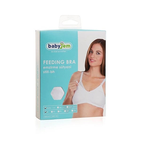 Babyjem Emzirme Sütyeni Beyaz 90 Beden