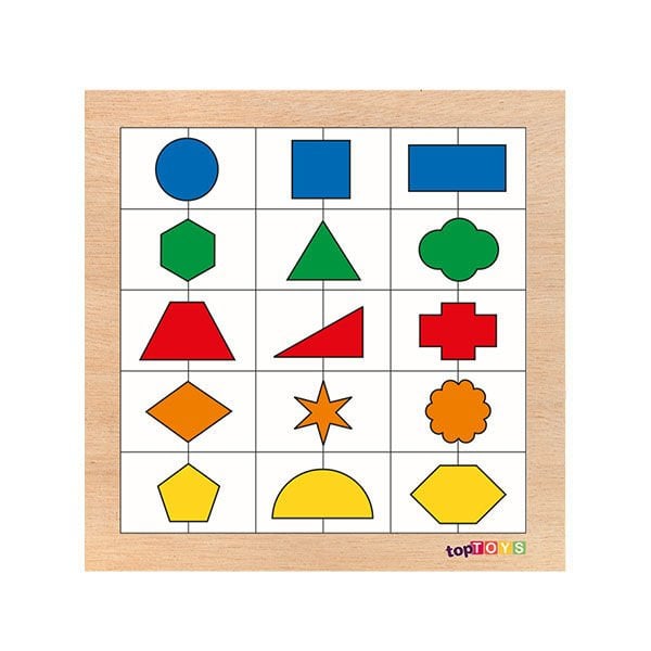 Chiva Renkleri Ve Şekilleri Sıralayalım 1 Ahşap Puzzle