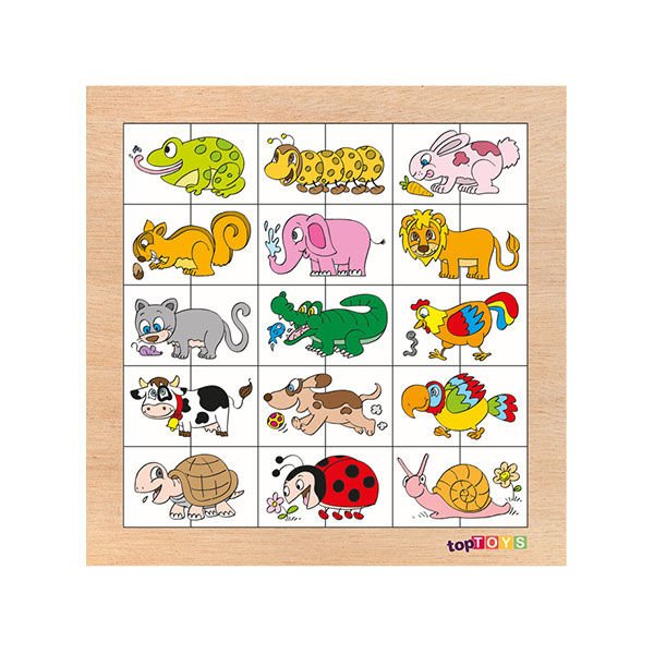 Chiva Eşleştir Karıştır Hayvanlar Ahşap Puzzle