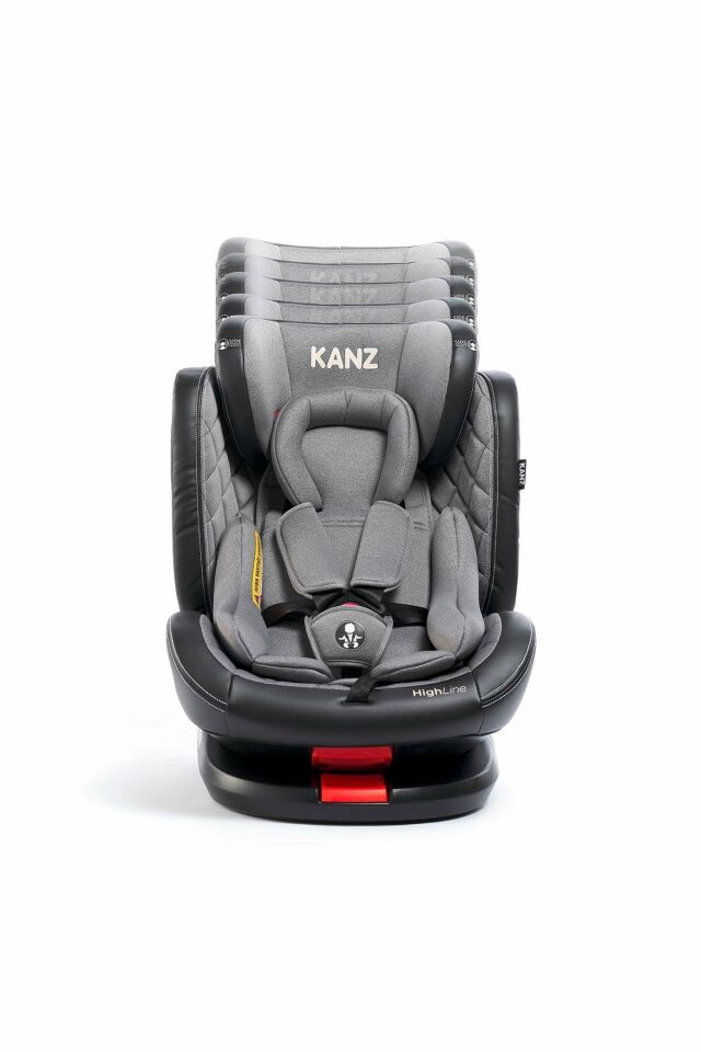 Kanz Highline 360 Derece Dönebilen Oto Koltuğu Gri