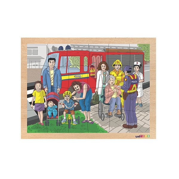 Chiva 24 Parça Ahşap Puzzle Bize Yardım Edenler