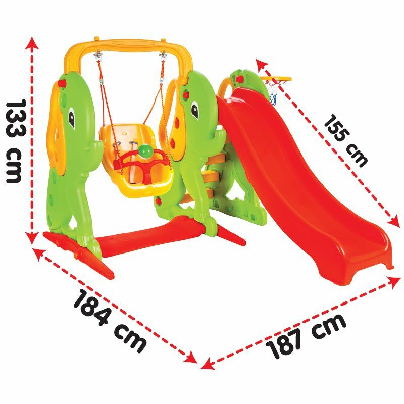 Pilsan Fil Kaydırak ve Salıncak Seti