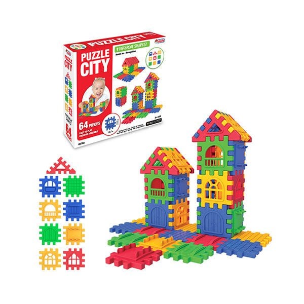 Dede Puzzle City 64 Parça